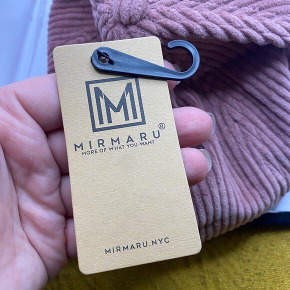 Mirmaru NWT MAMA Corduroy Chenille Adjustable Baseball Cap Hat Blush Pink OS - Picture 3 of 5